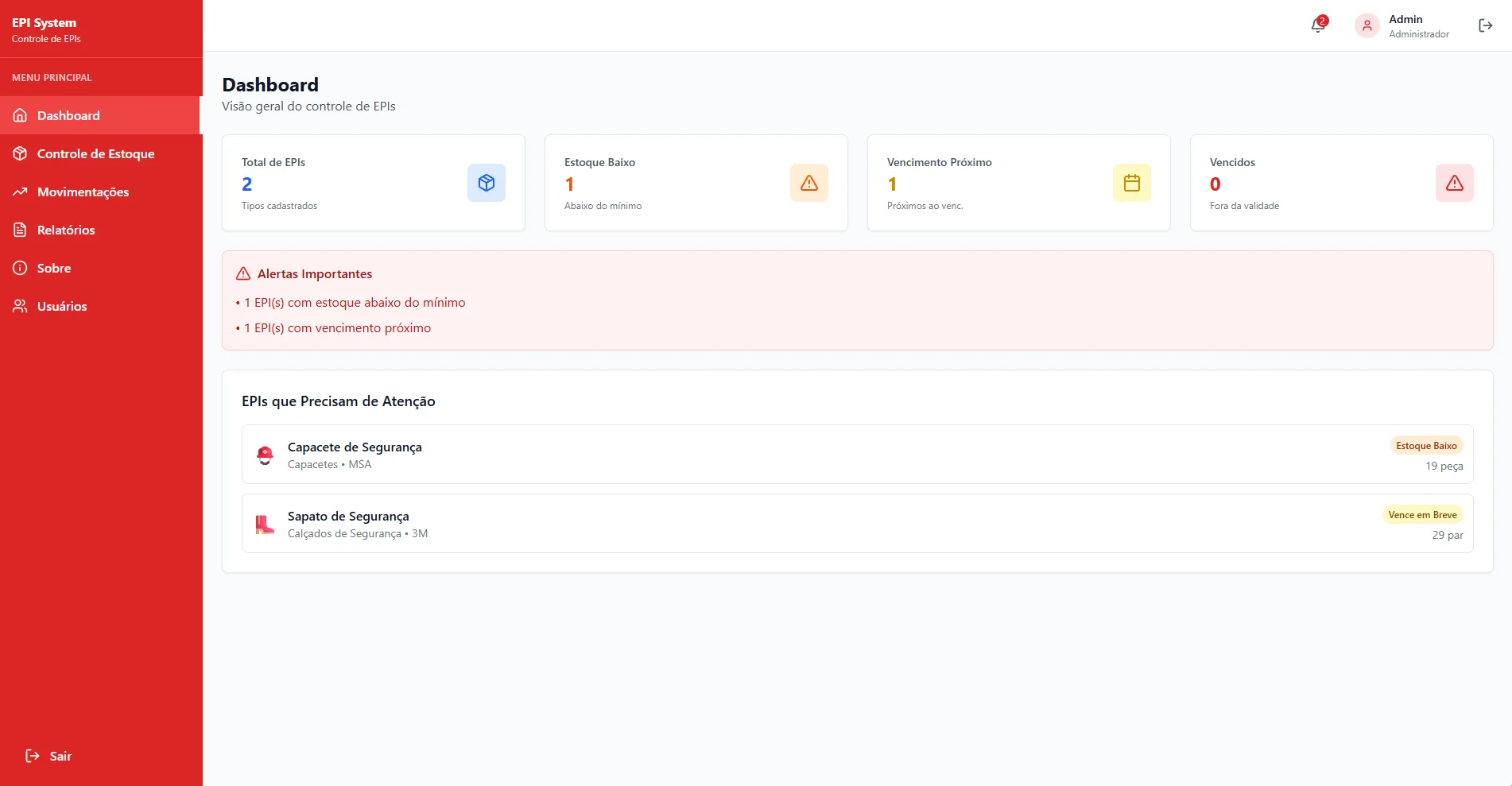 Imagem de capa do projeto EPI System