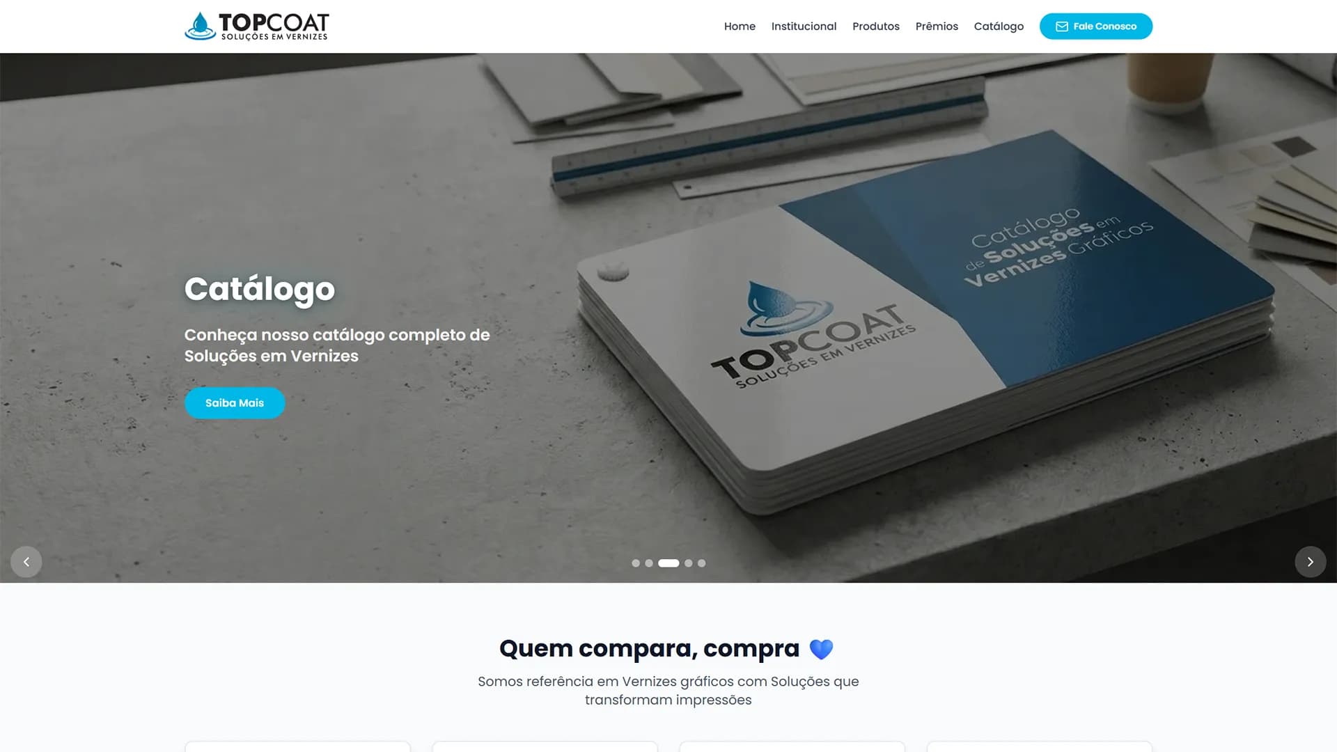 Imagem de capa do projeto Topcoat Vernizes